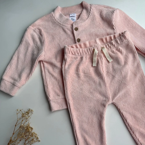 Conjunto rosado suéter + pantalón