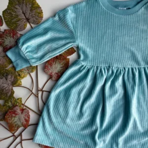 Vestido agua marina + Bloomers