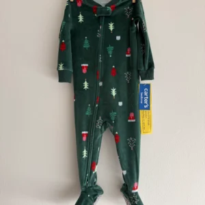 Pijama navideña verde