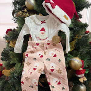 Conjunto de navidad rosa