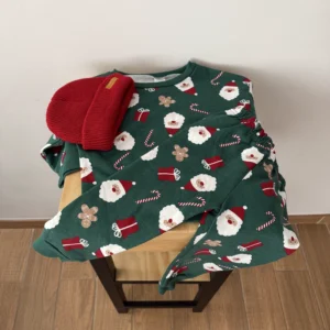 Conjunto navideño color verde